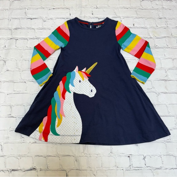 knee length dresses for ladies Toddler Girl's Mini Boden Kids' Floral Knit Dress, Size 3-4Y main image 0